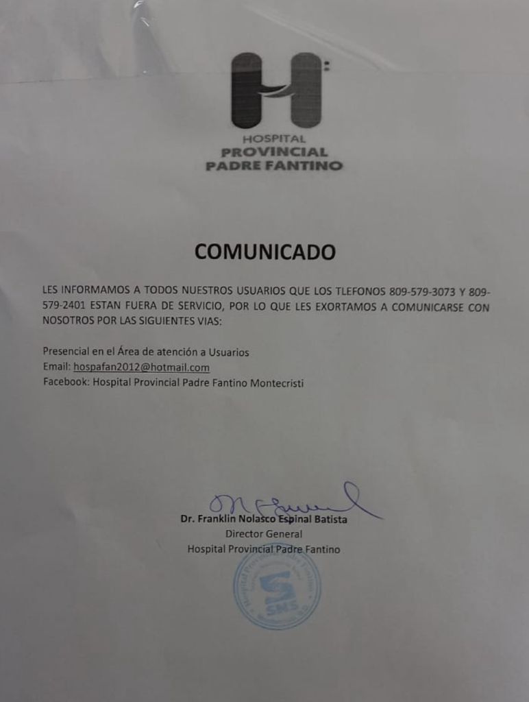 COMUNICADO